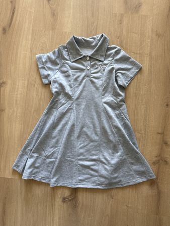 Mädchen Sommerkleid mit Polokragen, Grösse 130