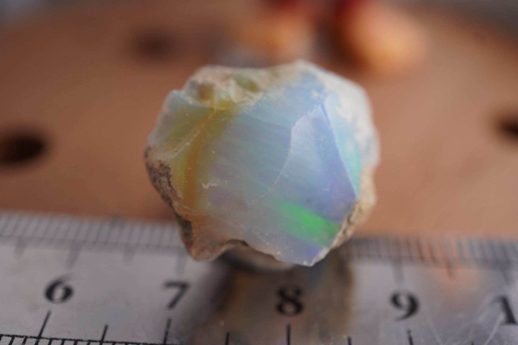 Minerali & Pietre curative: Opal Rohstein mit Feuer ca 20mm   ab  1.-     Räumung – Nuovo e nell'imballaggio originale da Eschenbach SG venduto da topstone 2