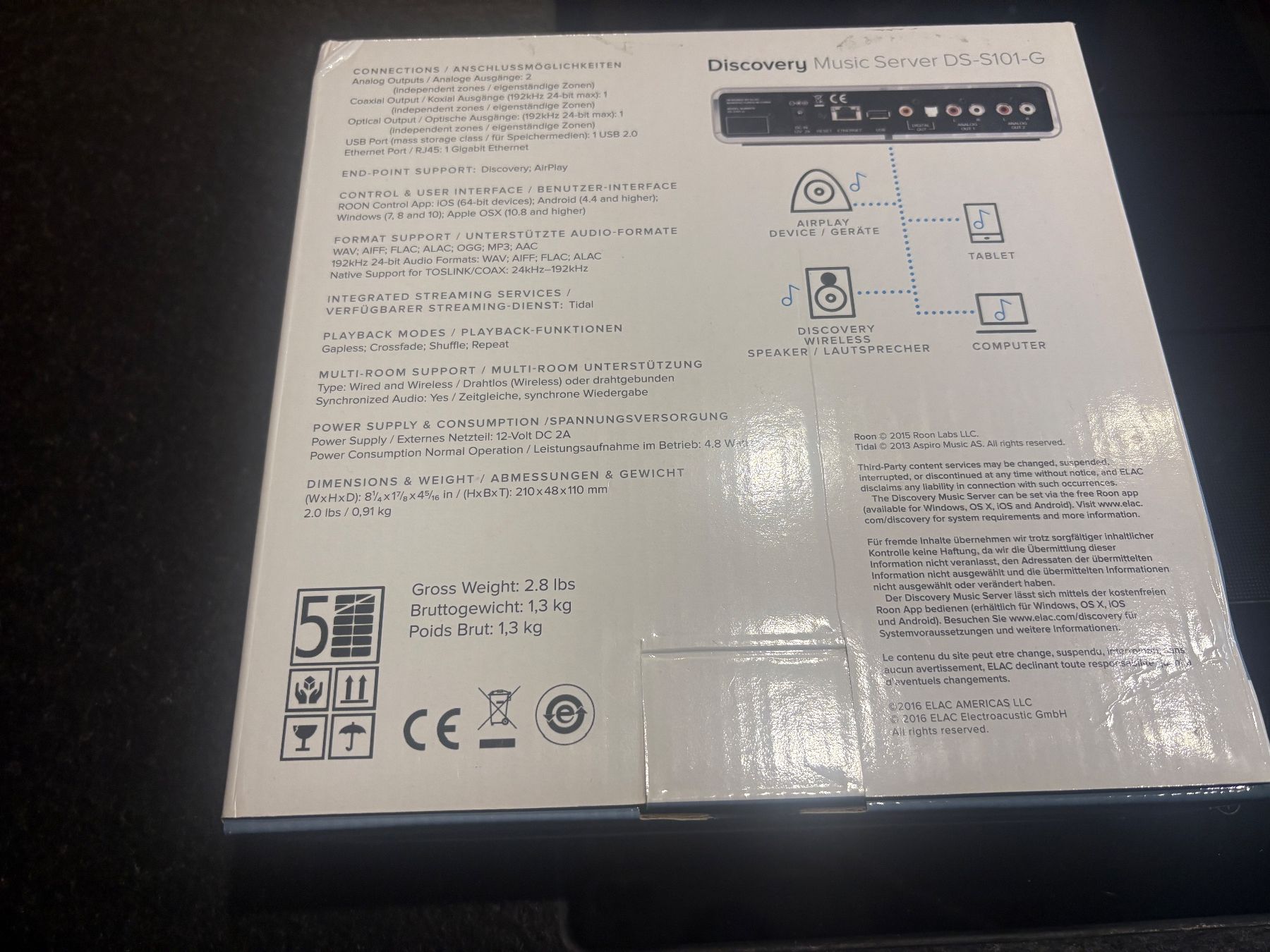 Lettore multimediale & Streamer: ELAC Discovery DS-S101-G Streamer/Roon Essentials Server – Usato da Bouveret venduto da mah_y8yh 8