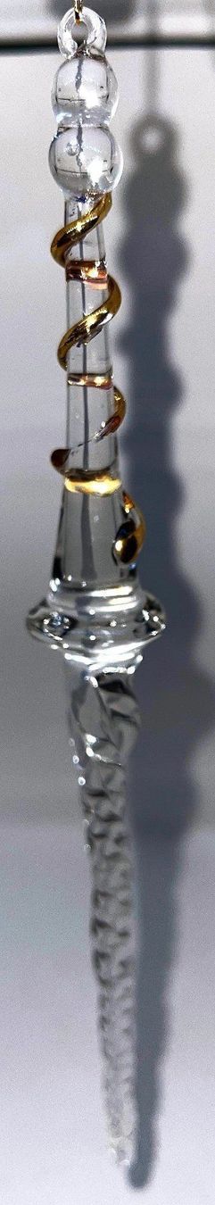 Tutte le decorazioni: Christbaumanhänger Eiszapfen Glas – Nuovo (secondo la descrizione) da Lutzenberg venduto da Pinschi01