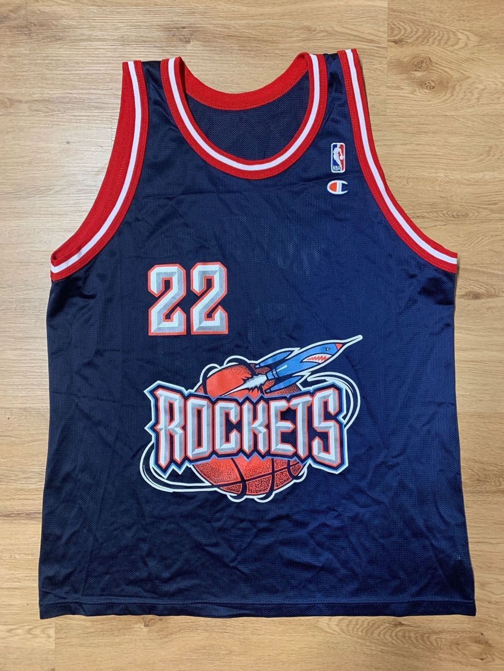 Leibchen & Hosen: NBA Jersey Clyde “The Glide” Drexler Champions – Gebraucht aus Netstal von Clutch79Cardz