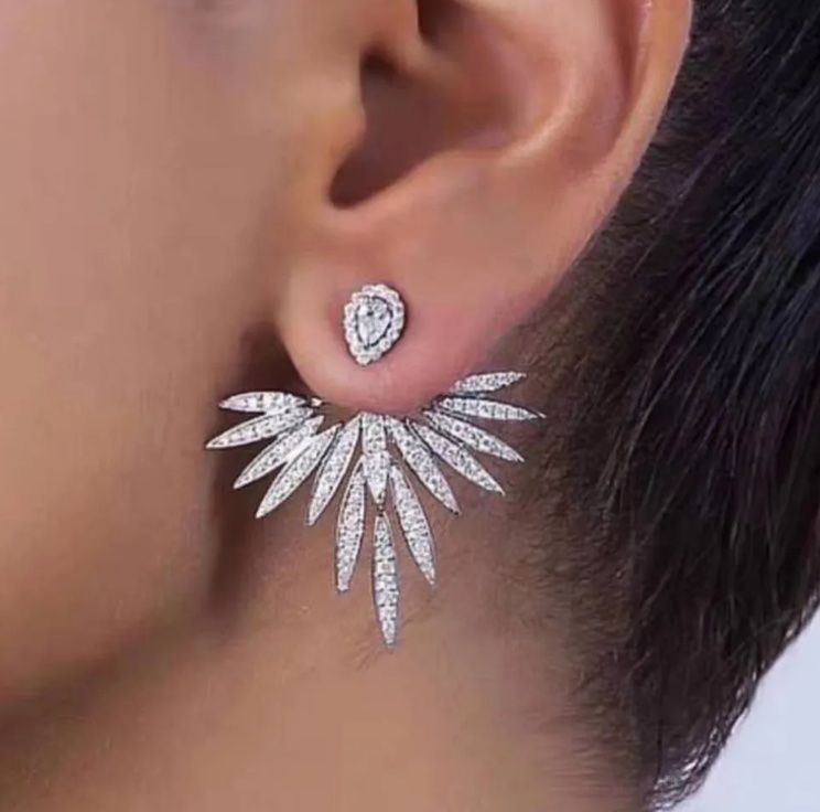 Orecchini pendenti & Orecchini a lobo: Elegante Zirkonia-Ohrringe – Nuovo (secondo la descrizione) da Oberkirch LU venduto da petitefashion