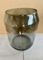 Graue Bodenvase aus Glas, Dekovase, 44 cm hoch, ⌀ 34 🔝 NEU