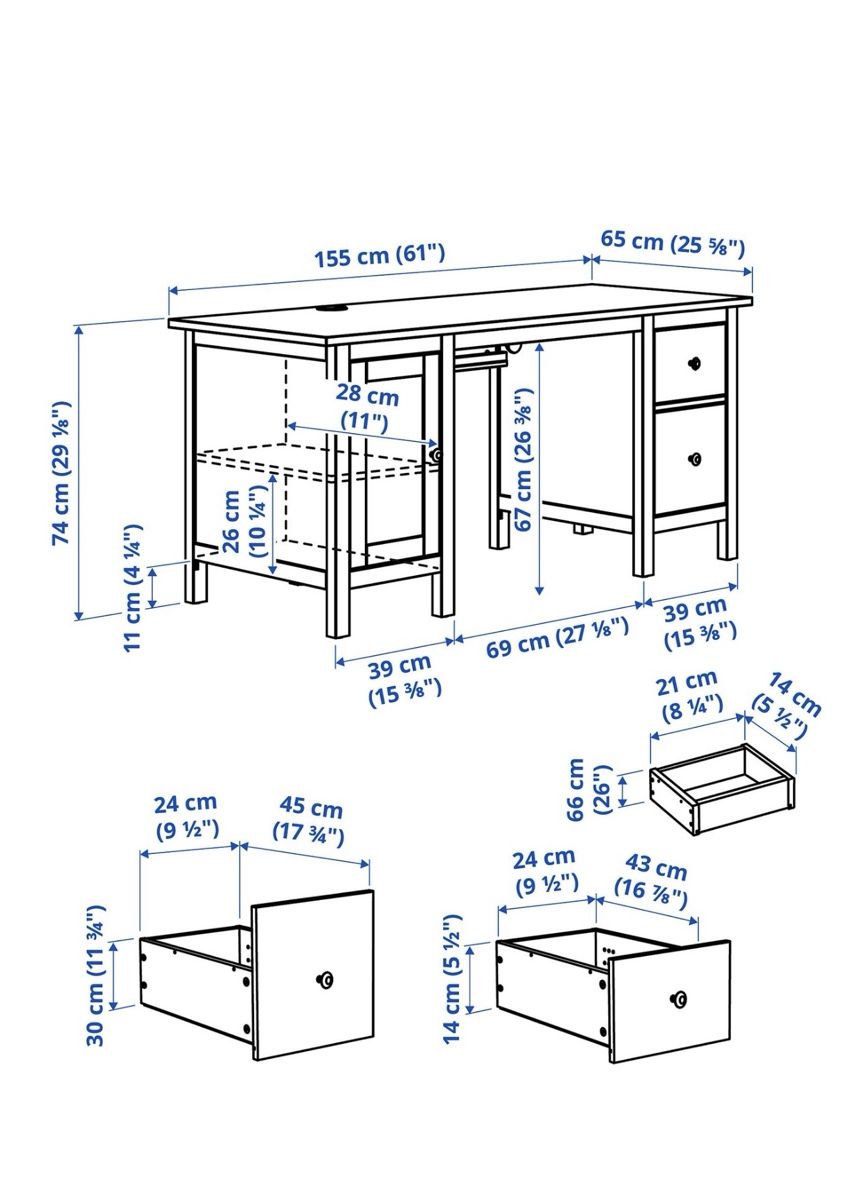 Ikea Schreibtische: Ikea Bureau / Tisch – Gebraucht aus Prêles von kev_sz75