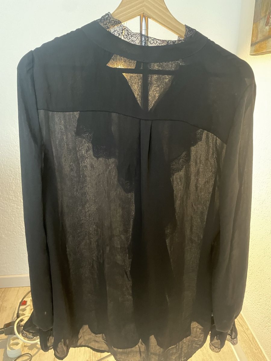 Blusen: Elegante schwarze Bluse mit Spitzen, Grösse M – Neu (gemäss Beschreibung) aus Meierskappel von Hala03 6