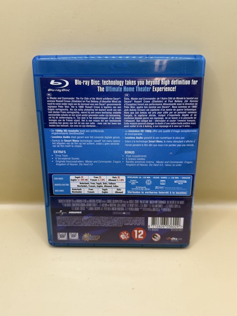 Tutti i DVDs: Master and Commander — Blu-ray – Usato da Genève venduto da sho_67qj 1
