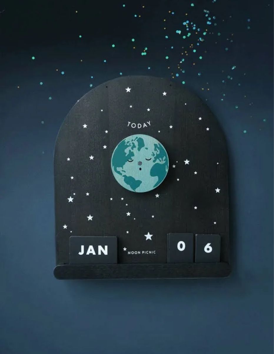 Calendari: Moon Picnic, Mondphasenkalender aus Holz – Nuovo (secondo la descrizione) da Erlenbach ZH venduto da Arti83 1