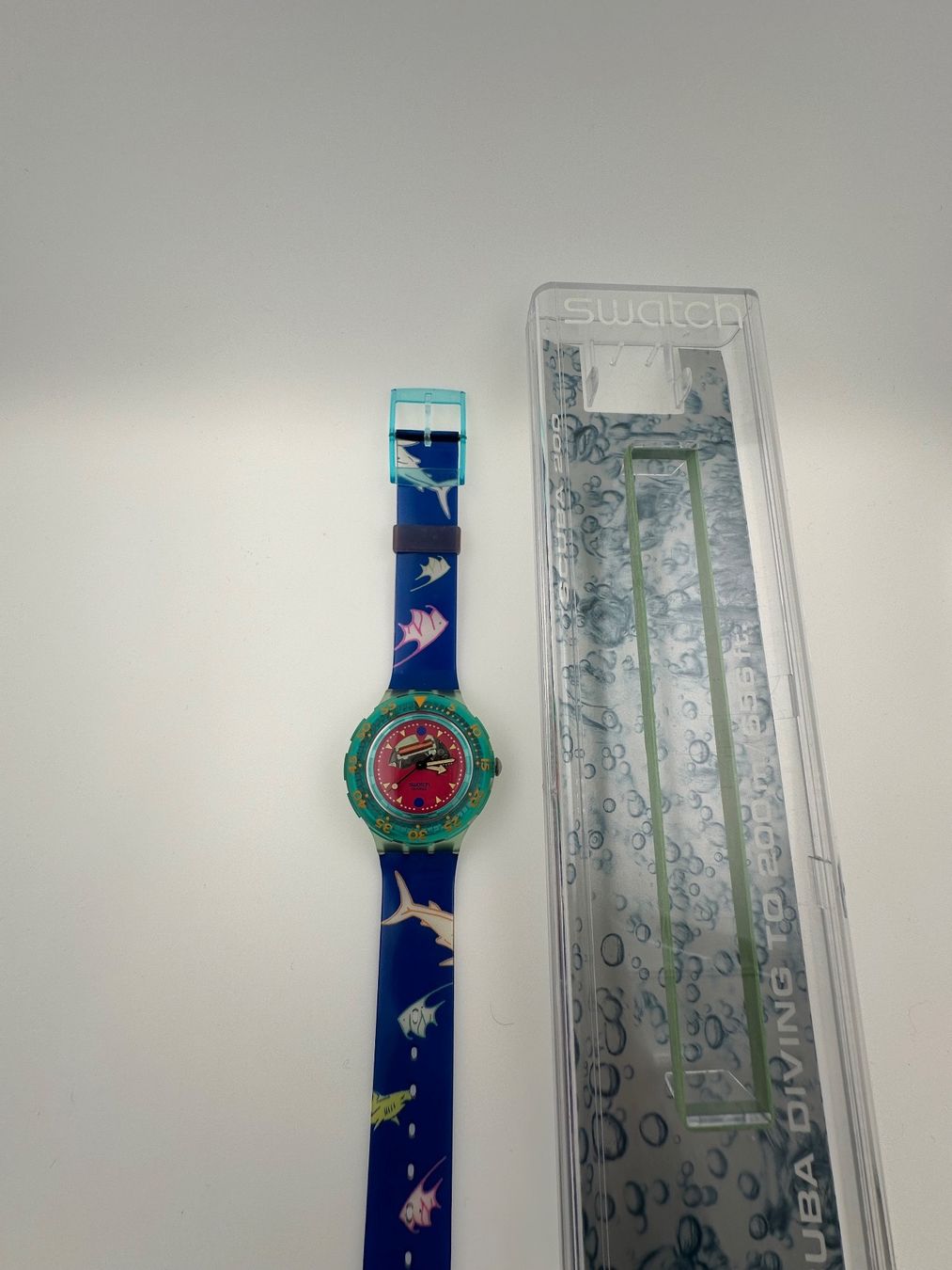 Swatch Uhren: SWATCH SCUBA200 HAPPY FISH NEU 1991 – Neu und originalverpackt aus Bremgarten AG von uhrenshopp