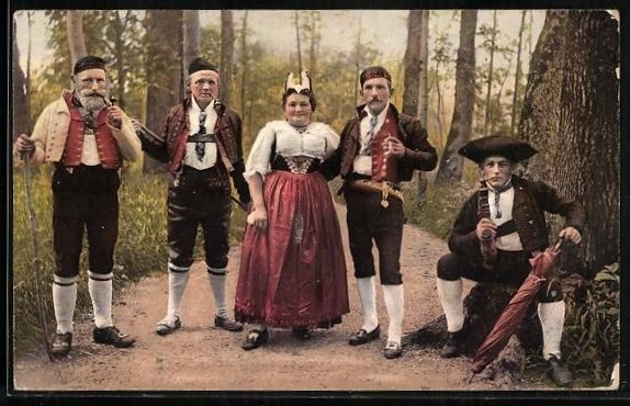 Cartes postales: AK Schweizer in Appenzeller Trachten – D'occasion à Berlin par bartko-reher