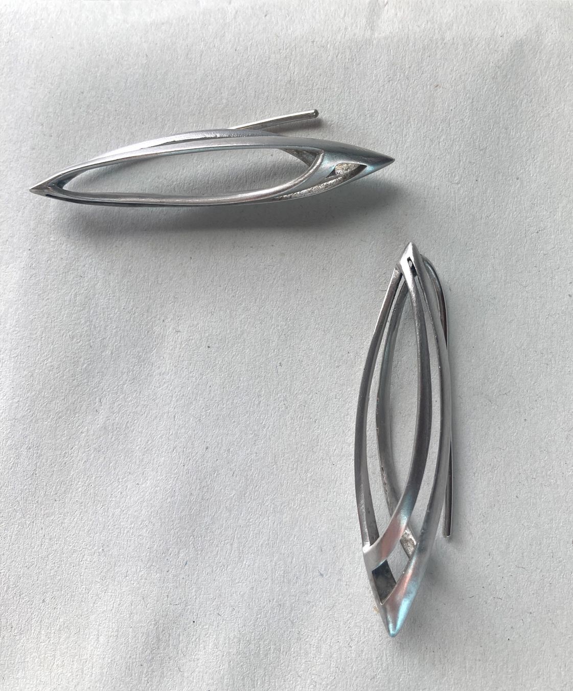 Ohrringe & -stecker: Einzigartige Ohrringe 925 Silber – Gebraucht aus Bischofszell von Silberviolett 3