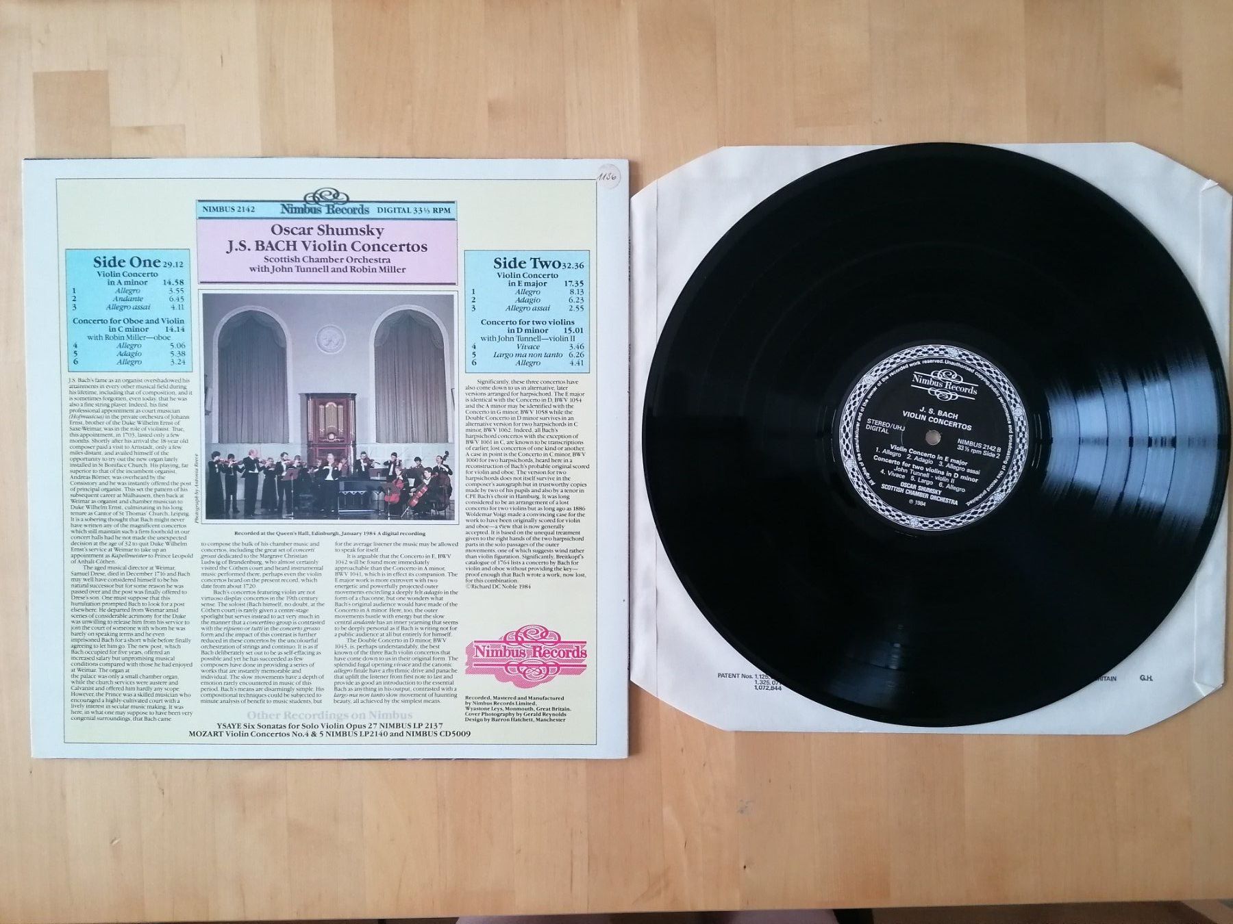 Dischi in vinile: J. S. Bach - Violin Concertos – Usato da Emmenbrücke venduto da WintoWin 1