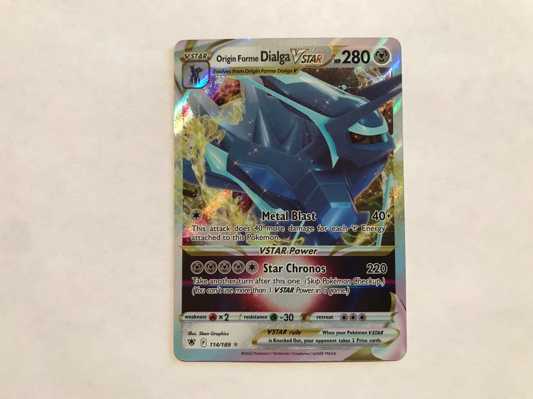 Pokémon Carte collezionabili: Origin Forme Dialga Vstar Astral Radiance EN – Nuovo (secondo la descrizione) da Hagendorn venduto da Pokecollectorch 1