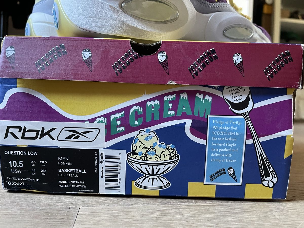Reebok Scarpe da uomo: Reebok question low 44 ice cream – Usato da La Conversion venduto da sim_ptb9 3