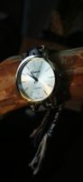 Boho Damenuhr mit geflochtenes Armband / Armbanduhr / Uhr