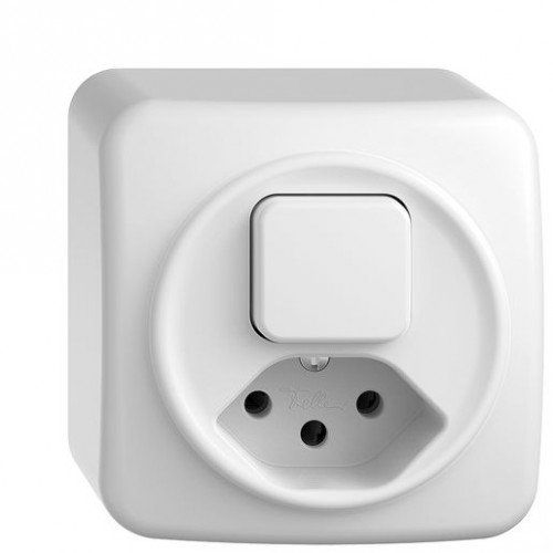 Feller Schalter: Feller Standard Due AP Kleinkombi AR/T13 – Neu und originalverpackt aus Villmergen von Elektro-Mueller