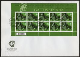 FDC 2012 1400 Jahre Gallus  Illustriert ohne Adresse