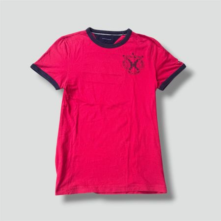 Tommy Hilfiger retro logo red T-shirt vintage S