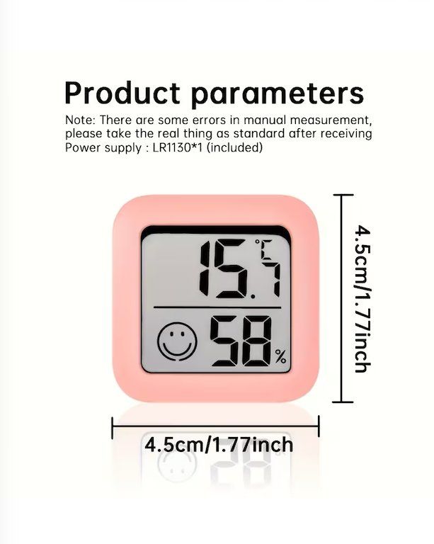Sonstiges für Haushalt & Wohnen: Digitales Hygrometer-Thermometer, Innen- und Aussen-LCD-A – Neu und originalverpackt aus Jonen von BMWE369 3