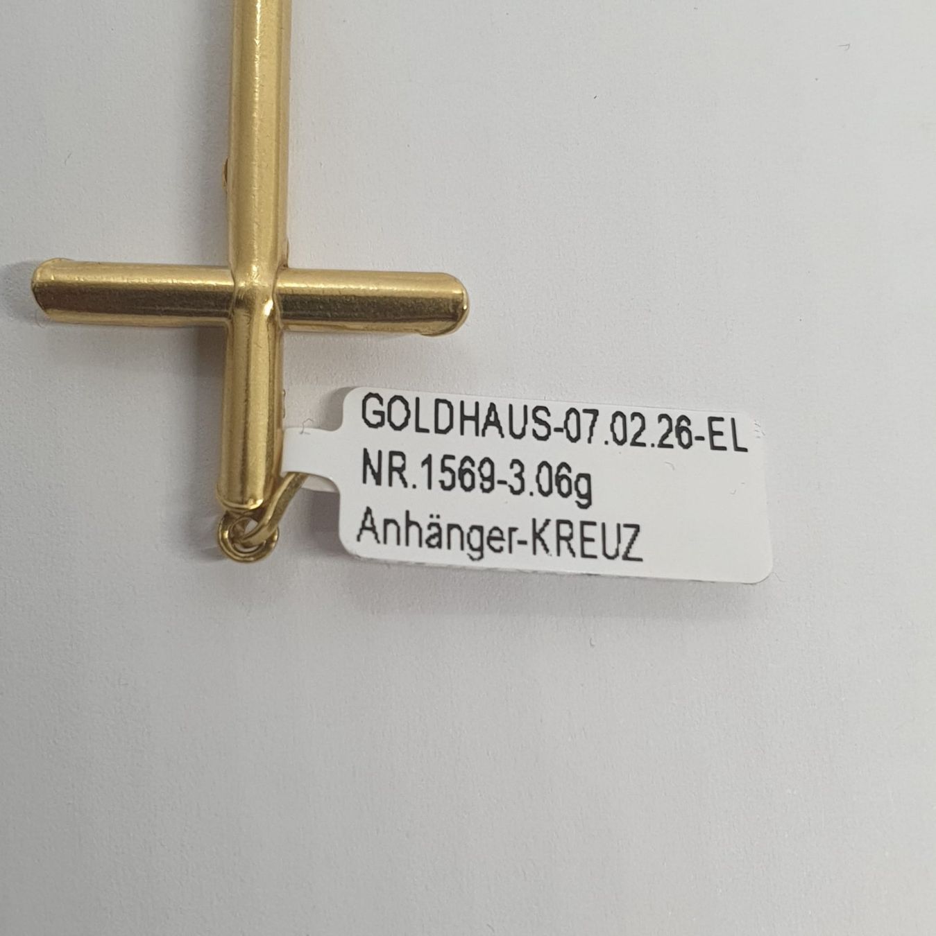 Ciondoli: Echt 18K Gold - Kreuz Anhänger – Usato da Luzern venduto da Goldhaus-Luzern 2