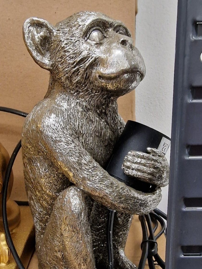 Lampen: Lampe Äffchen silber – Neu und originalverpackt aus Schaffhausen von AtelierPudesco 4