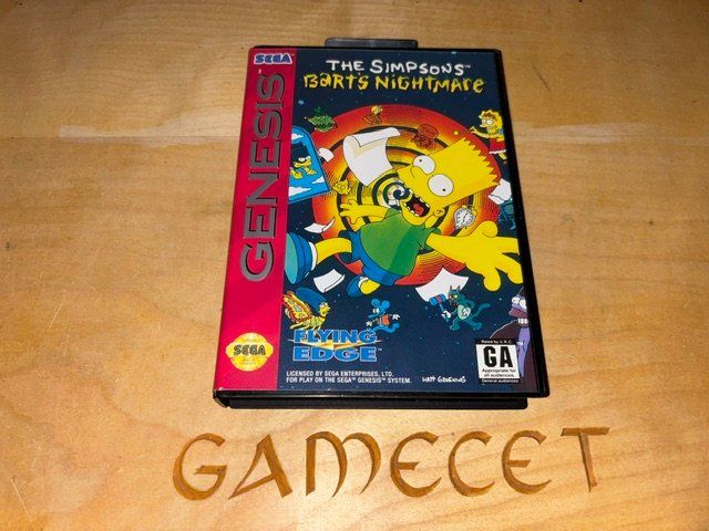 Sega Giochi: Bart Simpson Nightmare Sega Mega Drive Genesis USA – Usato da Steinach venduto da Gamecet