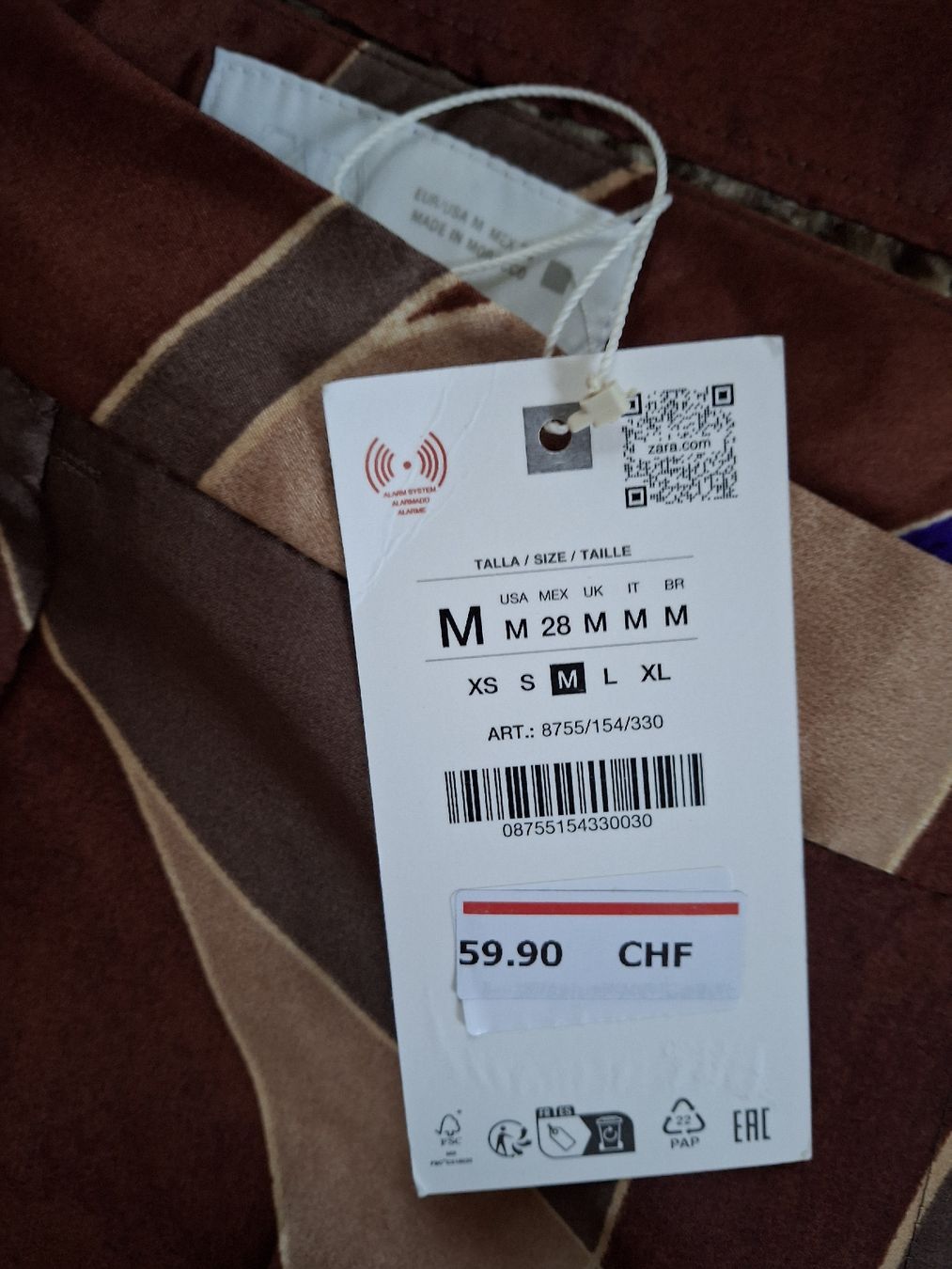 Zara Completi & Tailleur: Ensemble Zara M brun, doré et violet NEUF – Nuovo e nell'imballaggio originale da Lausanne venduto da Cognitia 2