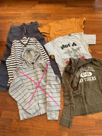 5-tlg. Kleiderpaket Herren, Gr. M, Hilfiger, sOliver, Banana