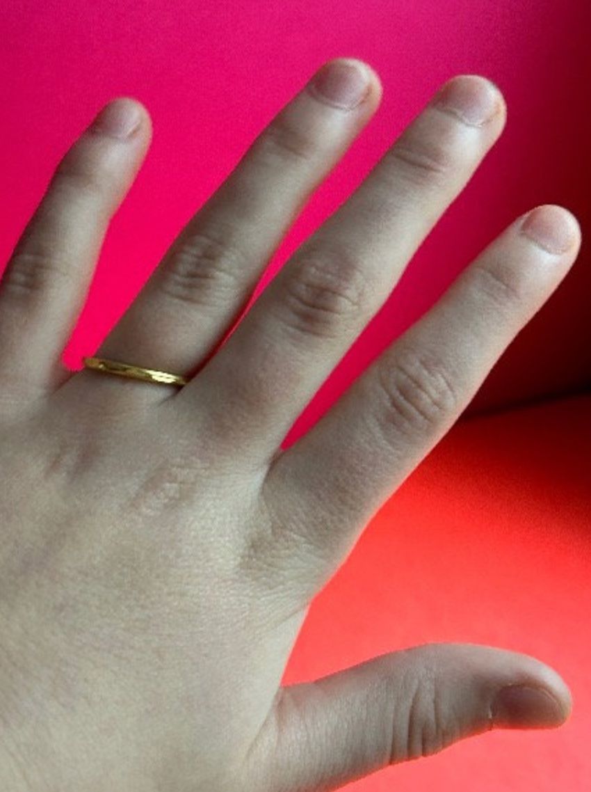 Anelli: goldener Ring schlicht modern – Usato da Dittingen venduto da Bijoubelle 5