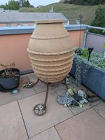 Terrakotta Amphore mit Ständer gross Garten Dekoration