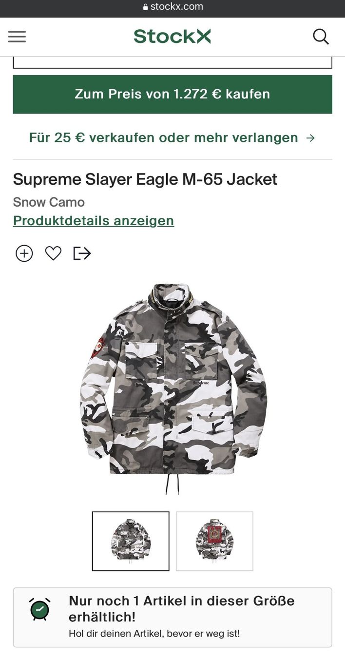 Supreme Giacche: SUPREME Original Slayer Eagle rare jacket - M/L – Usato da Zürich venduto da Wesleylima 8