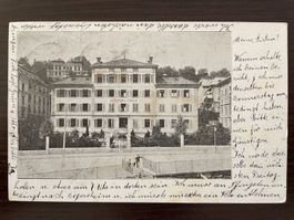 ST. GALLEN Verkehrs - Schule, belebt, 1905
