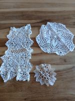 Vintage Handmade Lace Doilies, Set of Three. Charming!