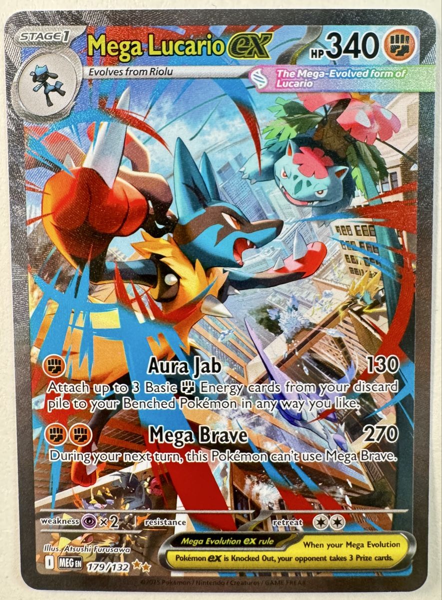 Pokémon Cartes à collectionner: Mega Lucario ex 179/132 SIR Mega Evolution NM – Neuf (Voir description) à vevey par pap_b7z8
