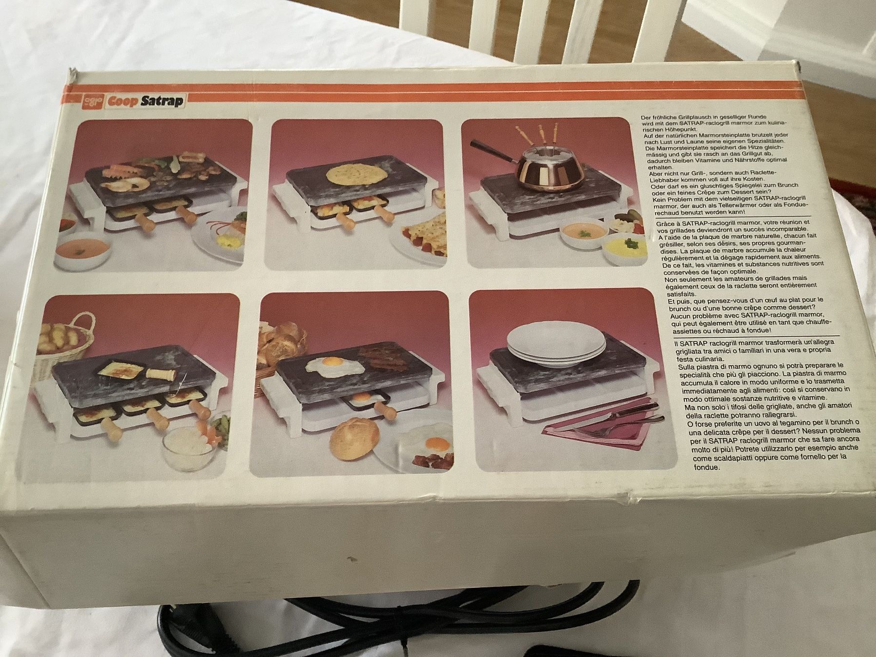 Mio Star Elettrodomestici da cucina: Satrap Raclogrill mit Steinplatte und 6 Pfännchen, Top! – Nuovo (secondo la descrizione) da Wädenswil venduto da Jsi.Z01 6