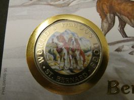 Guinea Ecuatorial 1994, 1000 Francos  Bernhardiner Münzbrief