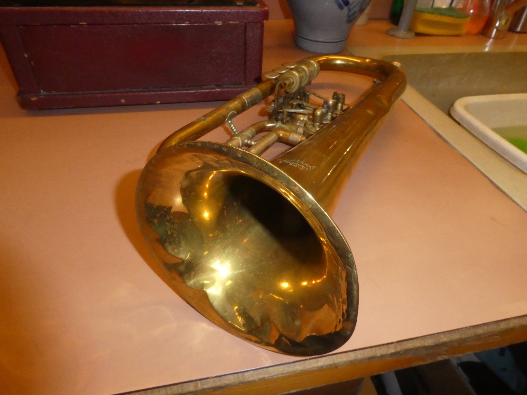 Musikinstrumente: Blasinstrument  Pini Messing alt gebraucht – Gebraucht aus Chur von Diversico2010 4
