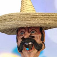 Fasnachtsmaske Grind Larve  Künstlermaske