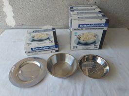 Butterkühlschale Edelstahl neu SET mit 5 Stück