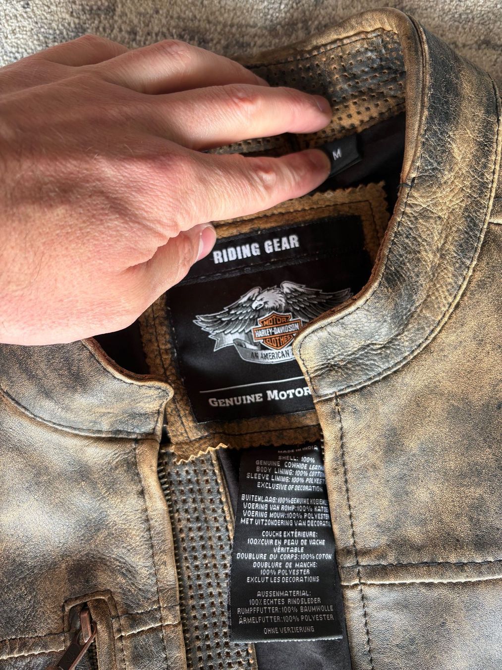 Harley-Davidson Giacche: Harley-Davidson Lederjacke M / Vintage Look / Herbstjacke... – Usato da Emmenbrücke venduto da Tomssen 2