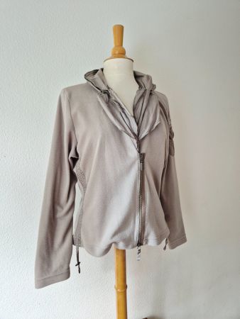 AIRFIELD JACKE SWEATJACKE 44 L 42 TAUPE,  TOP ZU HOSE JEANS