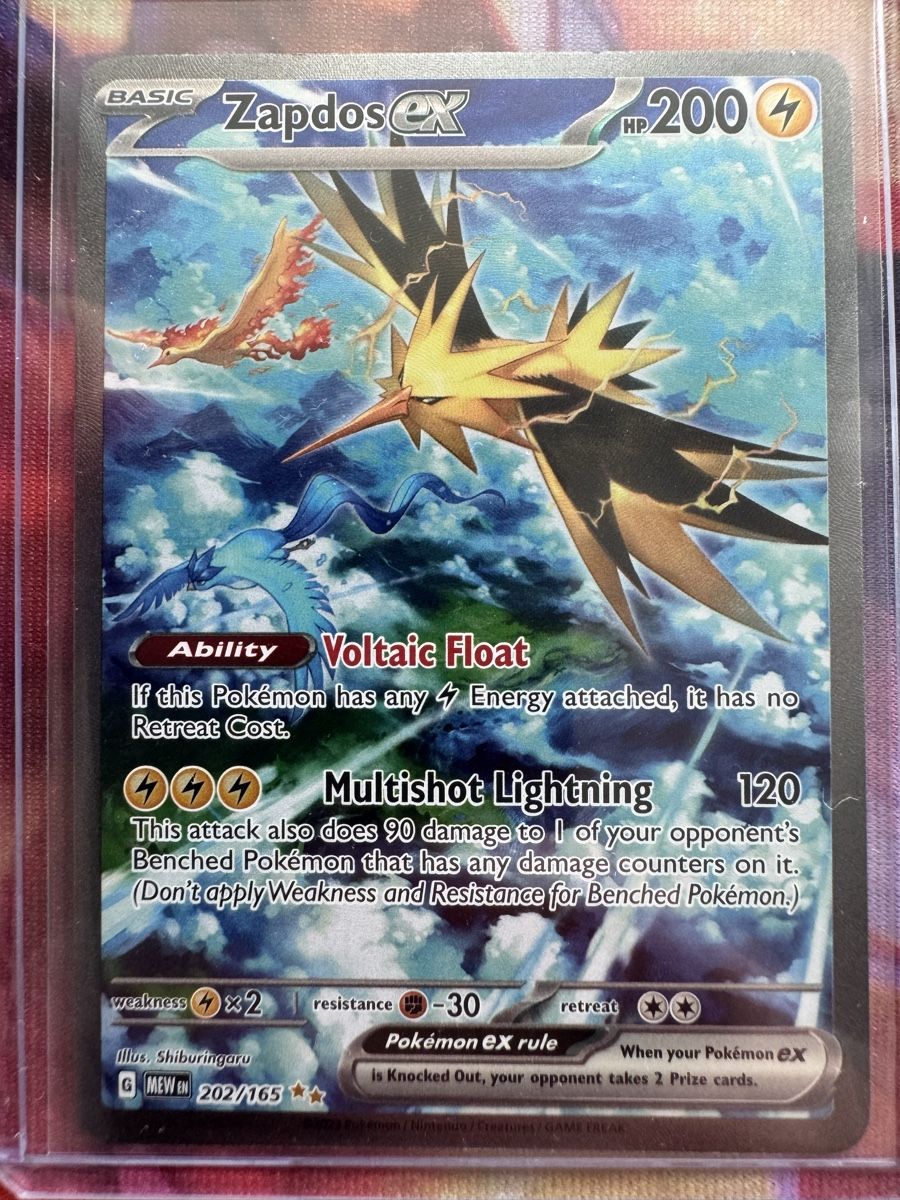 Pokémon Sammelbilder & Trading cards: Zapdos ex 202/165 Pokémon 151 – Gebraucht aus Altendorf von fivep