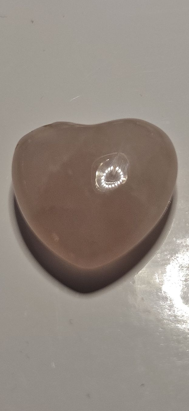 Pietre preziose: Rosenquarz 24.1ct. Herzform – Nuovo e nell'imballaggio originale da Nürensdorf venduto da salibeer 1