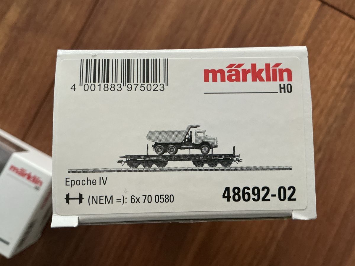 Märklin Modellini di ferrovie: Schwerlastwagen Set von Märklin – Nuovo e nell'imballaggio originale da Biberist venduto da Sopc 4