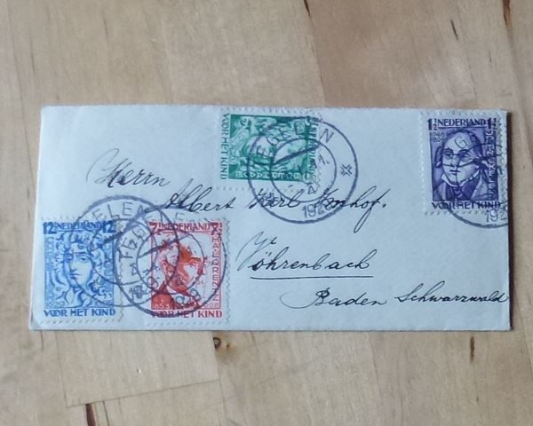 Tutti i francobolli: Holland ++ Brief voor met kind 1929 – Usato da Walkringen venduto da Casablanca777