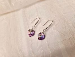 Handgemachte ohrringe aus swarovski ❤️ 10mm Vitrail Light