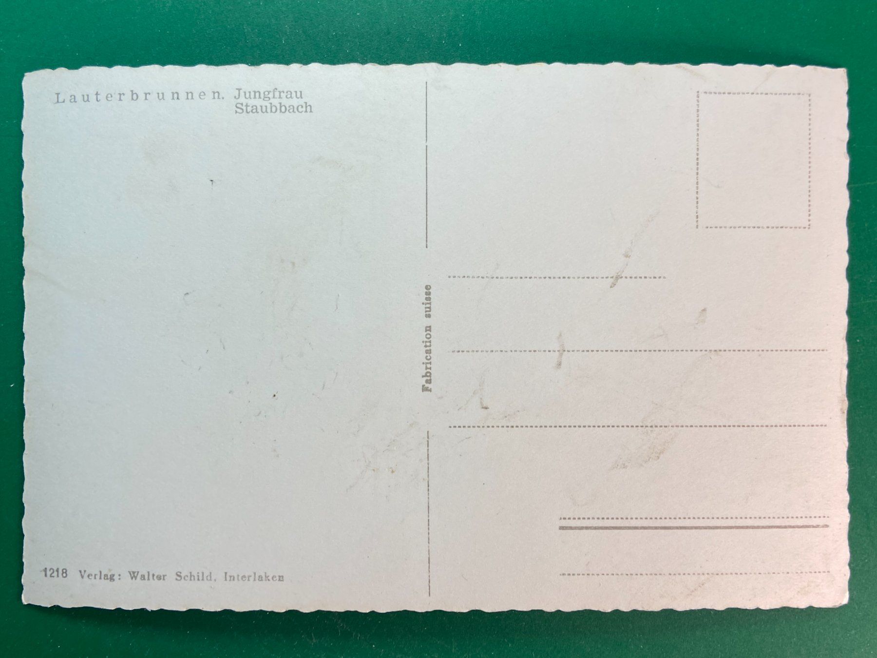 Cartoline postali: Lauterbrunnen - Staubbach – Usato da Steg VS venduto da danwer74 1