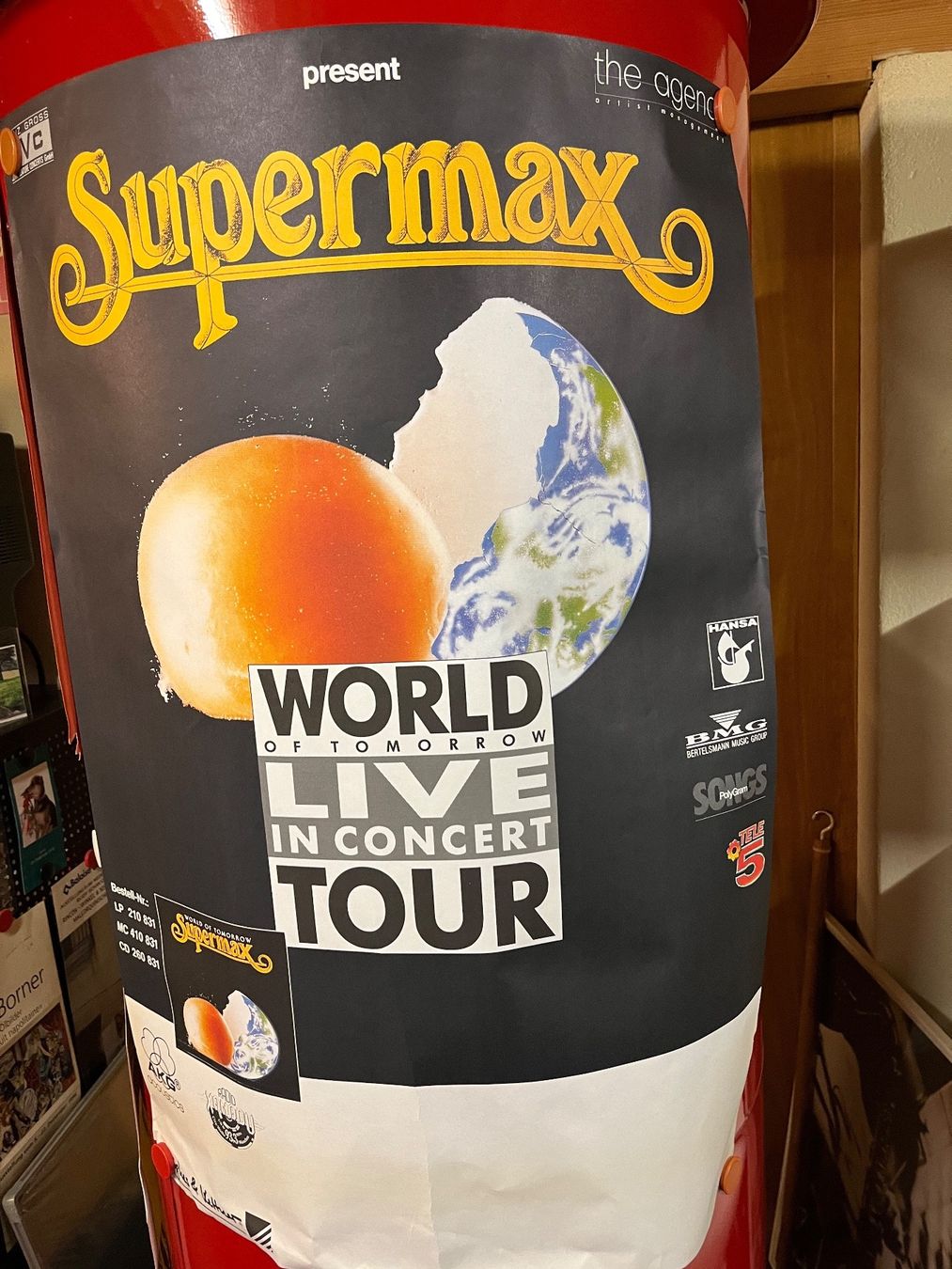Foto & Immagini: SUPERMAX- Worldtour 1992/ Konzertplakat/Weltformat/ neu – Usato da hunzenschwil venduto da Oldipark 1