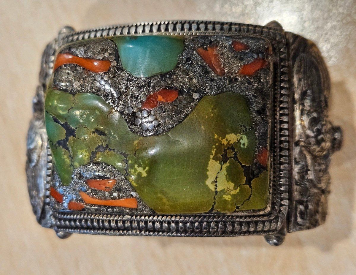 Bracciali & Braccialetti: Großes Silberarmband, Tibet 20. Jh – Usato da Chiasso venduto da Novamarketing 3