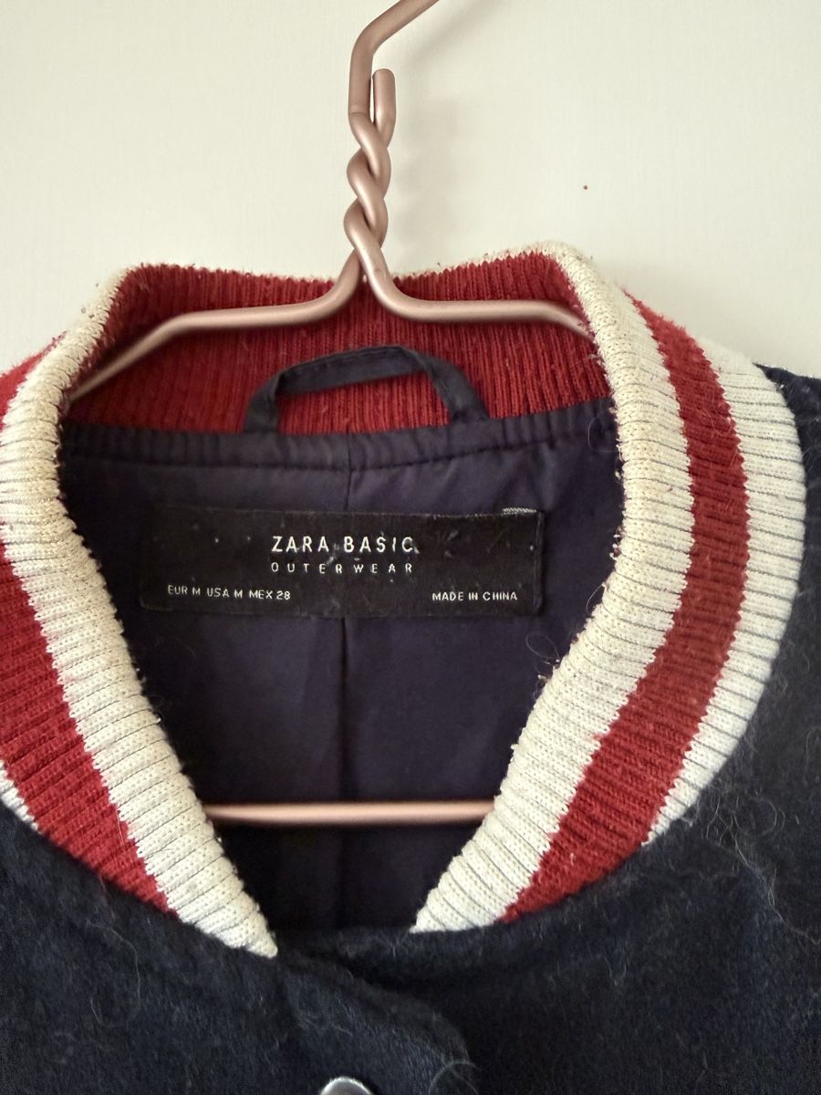 Zara Giacche: Veste style Teddy Zara Basic bleu marine taille M – Usato da Zürich venduto da Irassa 2