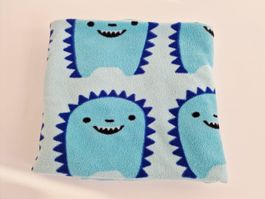 Babydecke Blau 100% Polyester ca. 75cm x 90cm